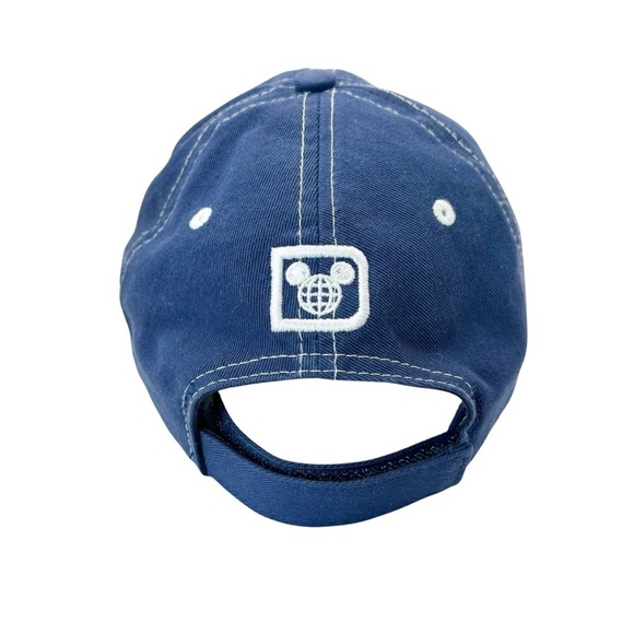 Original Walt Disney World Parks Blue Adjustable Strap Back Hat Cap Unisex OSFM - Picture 5 of 10
